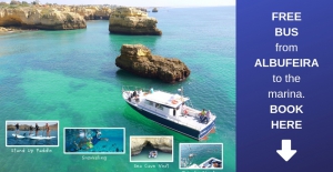 Albufeira Boat Trips - Free Bus when you book here