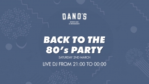 Back to the 80s Party at Dano's
