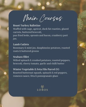 Christmas at Lobos Restaurant