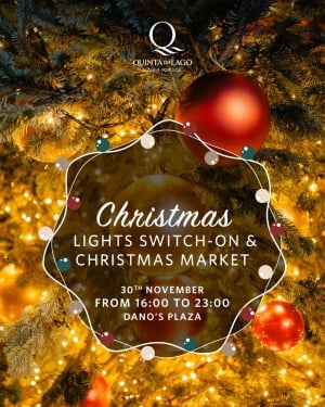 Christmas Market Light Switch on Quinta do Lago