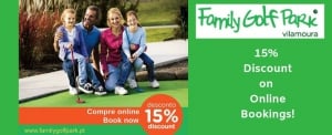 15% Discount at Family Golf Park - Buy Online!