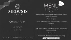 Executive Menu at Medusis Club