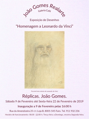 Fine art exhibition: Homage to Leonardo da Vinci by João Gomes