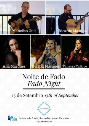 Great Night of Fado at A Vela in Carvoeiro