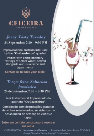 Jazzy Tasty Tuesday at Ceiceira Tasting Lounge