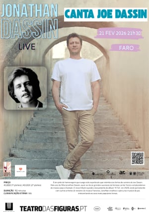 JONATHAN DASSIN CANTA JOE DASSIN | SOB 21 LUT 2026 | Teatro Das Figuras | FARO