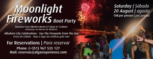 Moonlight Fireworks Boat Party