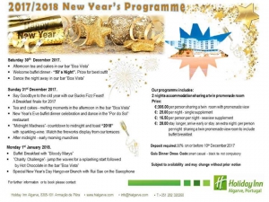 New Year's Eve at the Holiday Inn Algarve