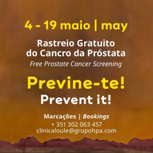 Zapobiegaj jak dżentelmen - Bezpłatne badania przesiewowe na raka prostaty w MAR Shopping Algarve