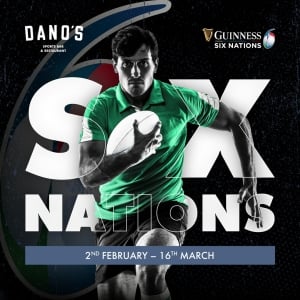Rugby Six Nations 2024 på Dano's