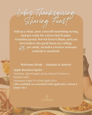 Thanksgiving Lobos American Feast