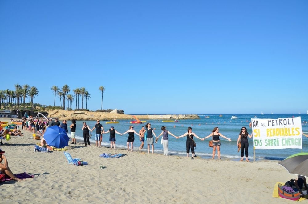 Demonstration on Javea beach