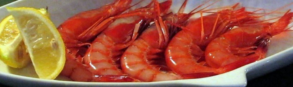 Delicious and healthy Denia prawns