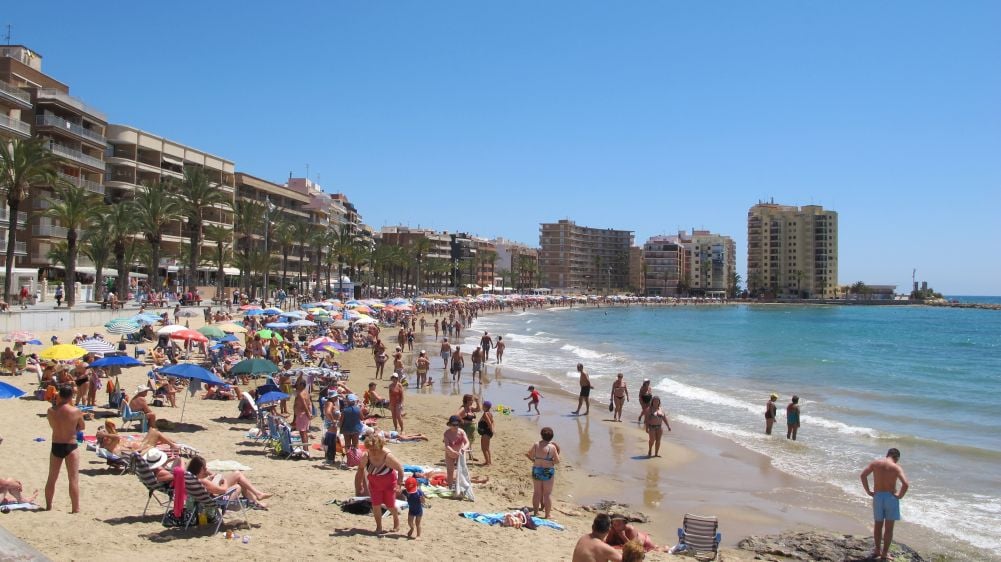 Beaches in Spain are a big attraction for families