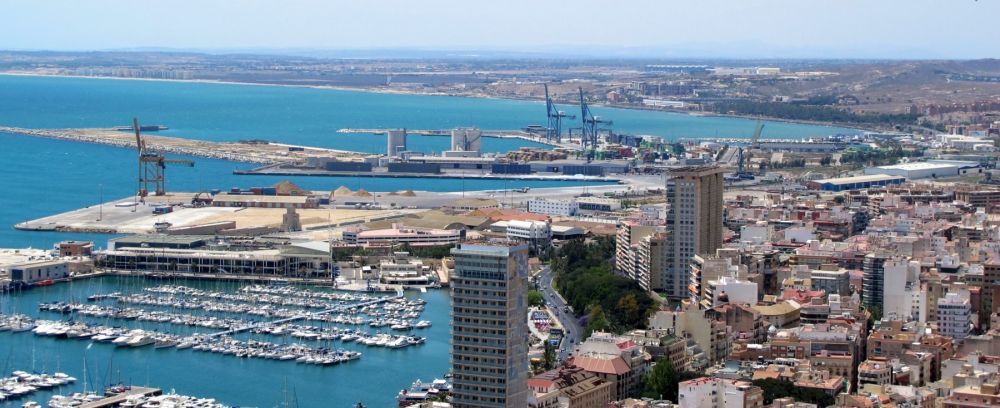 alicante city, marina and castle