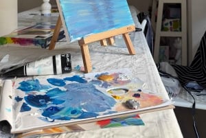 Alicante: Art-Therapy Wine & Paint Workshop