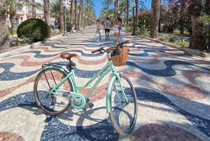 Pyöräretki Alicanten kaupungissa. Vain pienille ryhmille