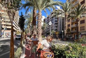 Pyöräretki Alicanten kaupungissa. Vain pienille ryhmille