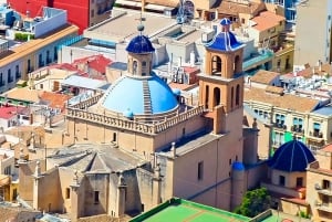 Alicante: E-Bike & gåtur, den gamle bydel Santacruz, basilikaen