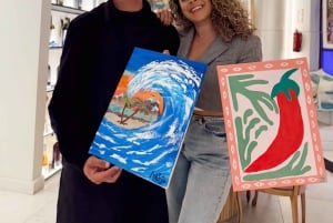 Alicante: esperienza artistica privata per coppie - Paint & Sip