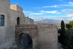 Alicante: Transfer +guided tour to Castle of Santa Barbara