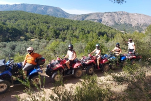 Benidorm: Tour en quad biplaza con parada en unas cascadas para bañarse