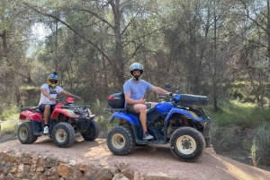Benidorm: Tur på to-personers quad med stop ved vandfald, hvor du kan bade