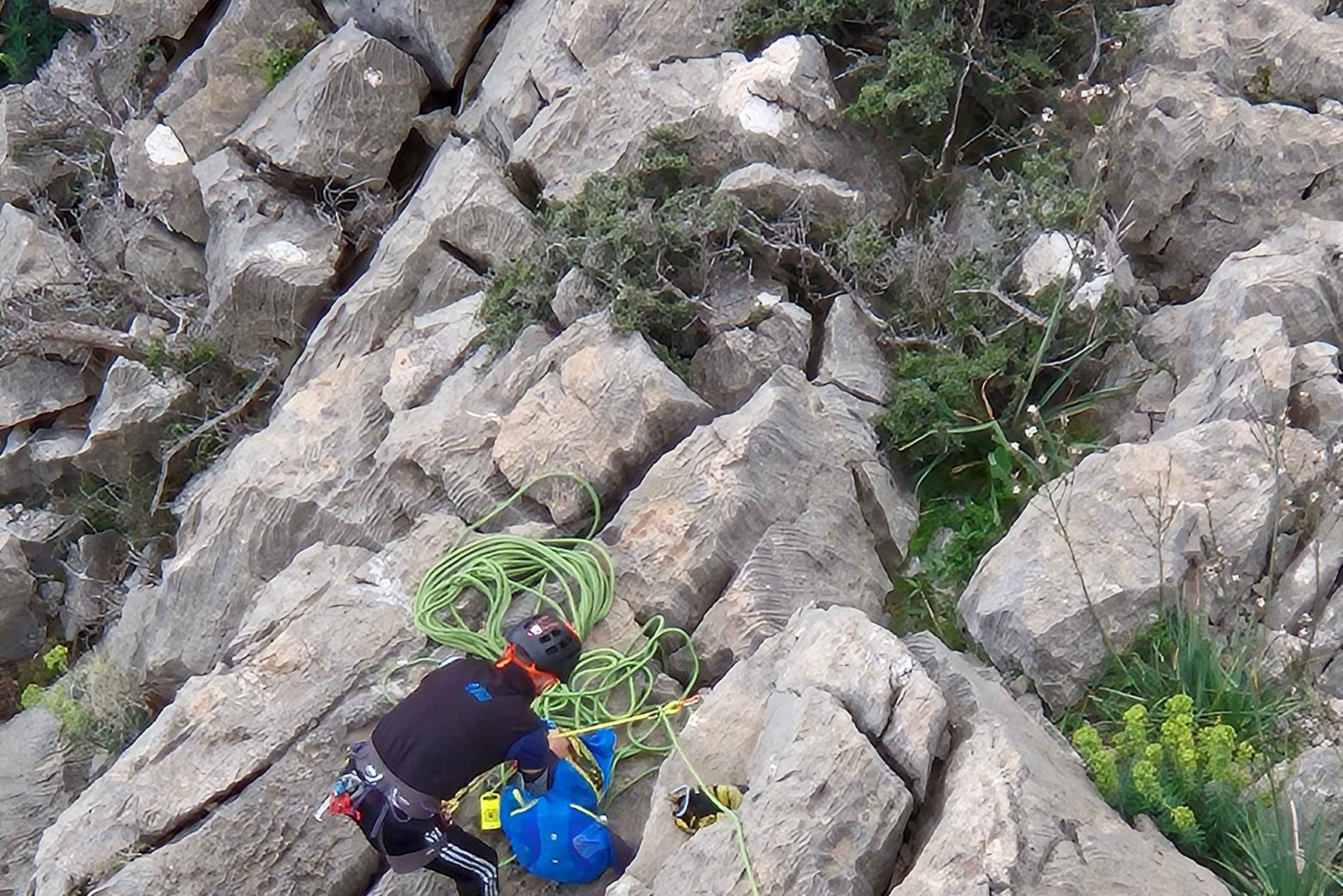 Finestrat (Alicante): Lång klättring i Puig Campana