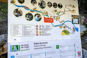 Fra Benidorm: Tur til Algar-fossene med transport