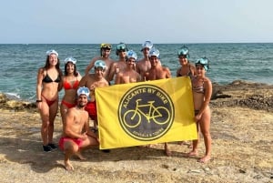 Alicante: Calas i plaże Wycieczka rowerowa ze snorkelingiem