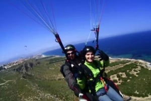 Приключение на параплане в Санта-Пола или Агосте из Аликанте на частном фургоне