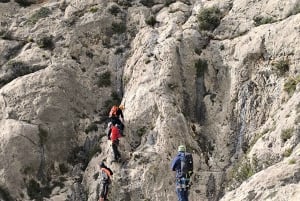 Villena: Guidad klättring via ferrata med rappelling