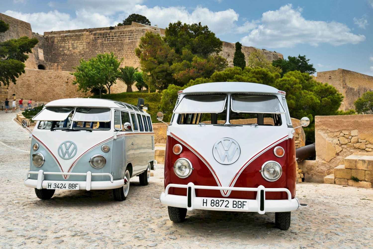 Vintage Tour durch Alicante in echten Kombi T1 Vans