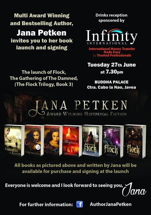 Book launch and signing by award winning author, Jana Petken
