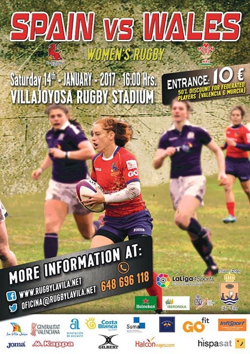 Spain v wales, womens rugby