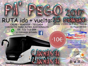 Bus to Pego Carnival  25-Feb 2017  