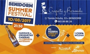 Benidorm Summer Festival - croquettes and craft beer
