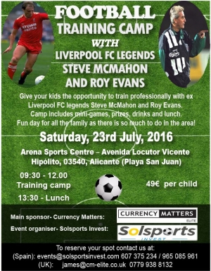 Football Training Camp with Liverpool FC Legends Steve McMahon & Roy Evans