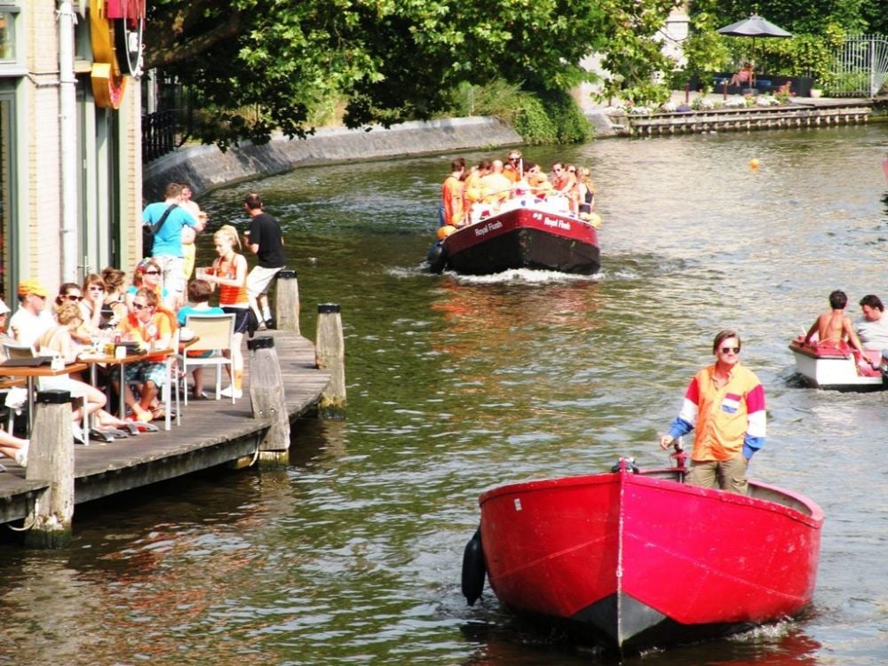 Boats on the Canals - Queens Day 