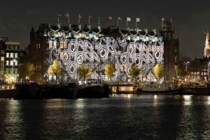 №1 Круиз по Амстердаму с волшебными огнями, включая напитки и печенье