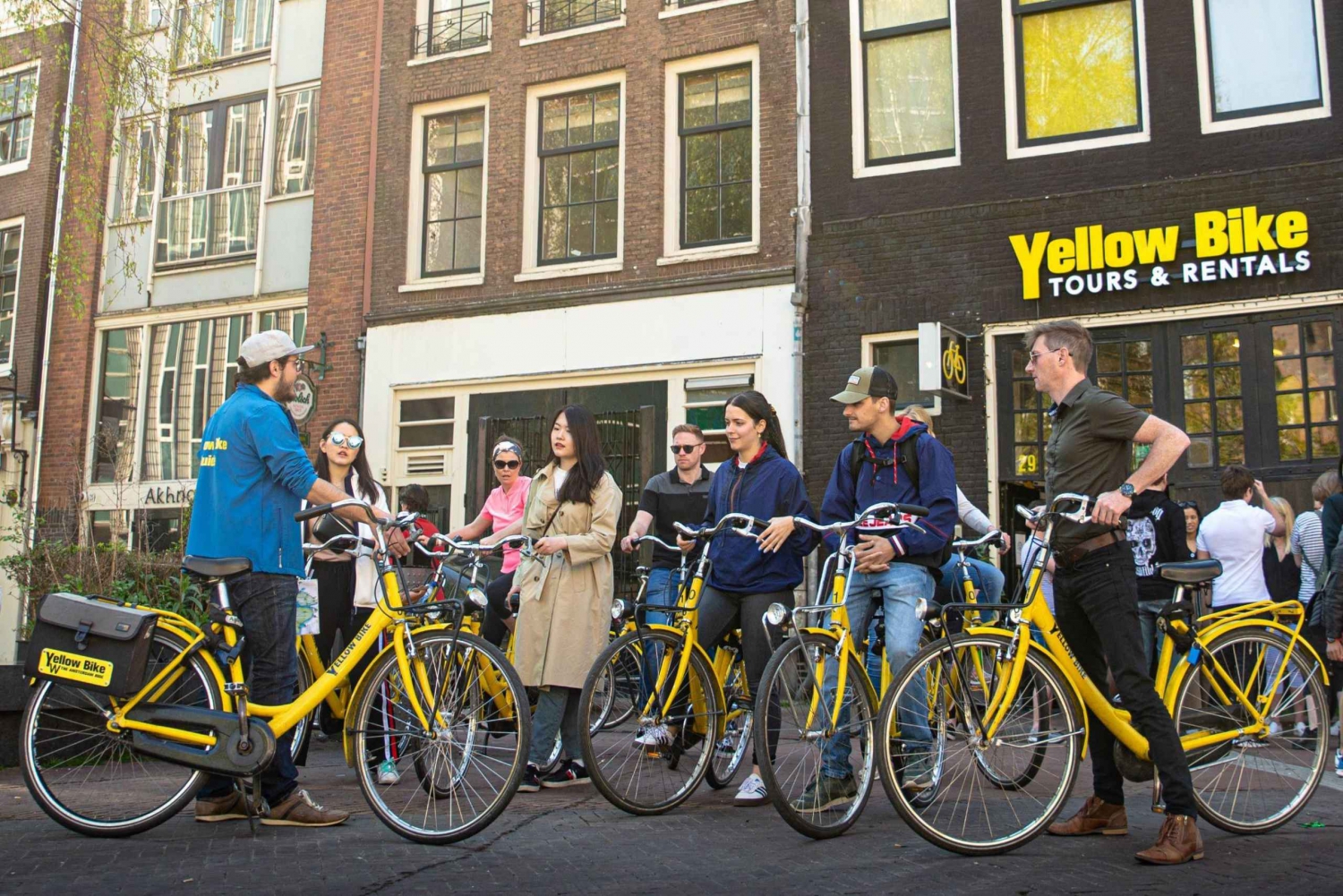 Amsterdam: 2 uur durende stadshoogtepunten fietstour met gids