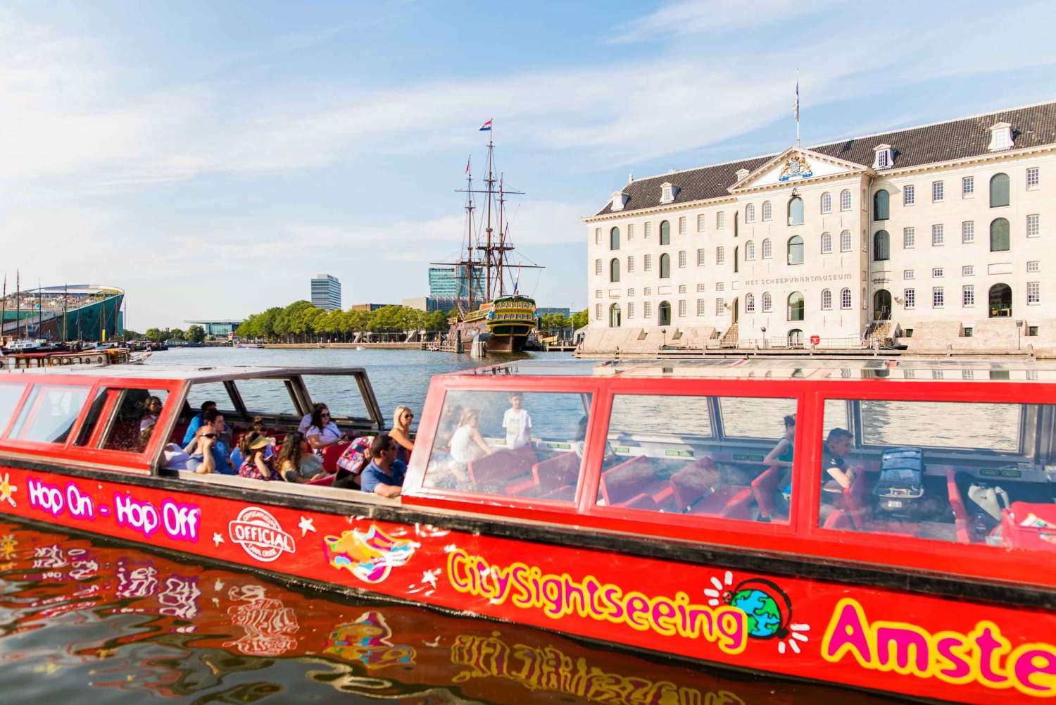 Amsterdam: 24-Stunden Hop-On/Hop-Off-Boot und XtraCold Icebar