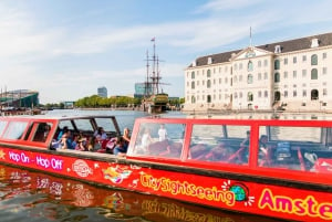 Amesterdão: Barco hop-on hop-off de 24 horas e XtraCold Icebar