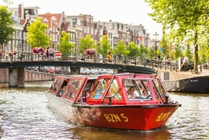 Ámsterdam: Barco turístico Hop-On Hop-Off de 24 horas y XtraCold Icebar