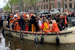Amsterdam: 3 Hour Kings Day Boat Party with Unlimited Drinks