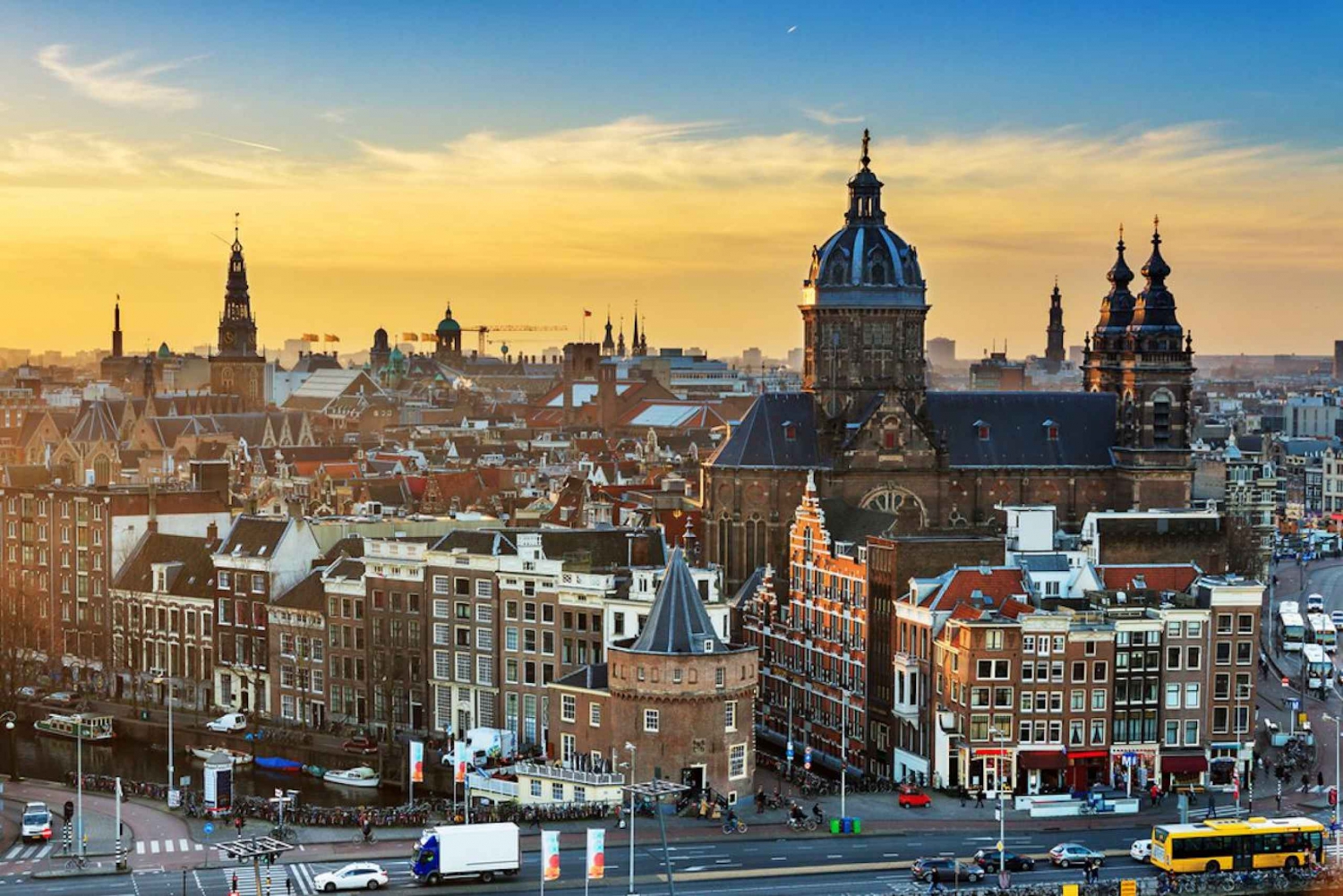 Amsterdam: stadstour van 3 uur langs hoogtepunten per minibus