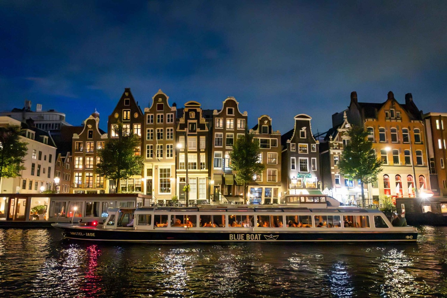 Amsterdam: 90 minuutin iltainen Happy Holidays -risteily risteily iltaisin