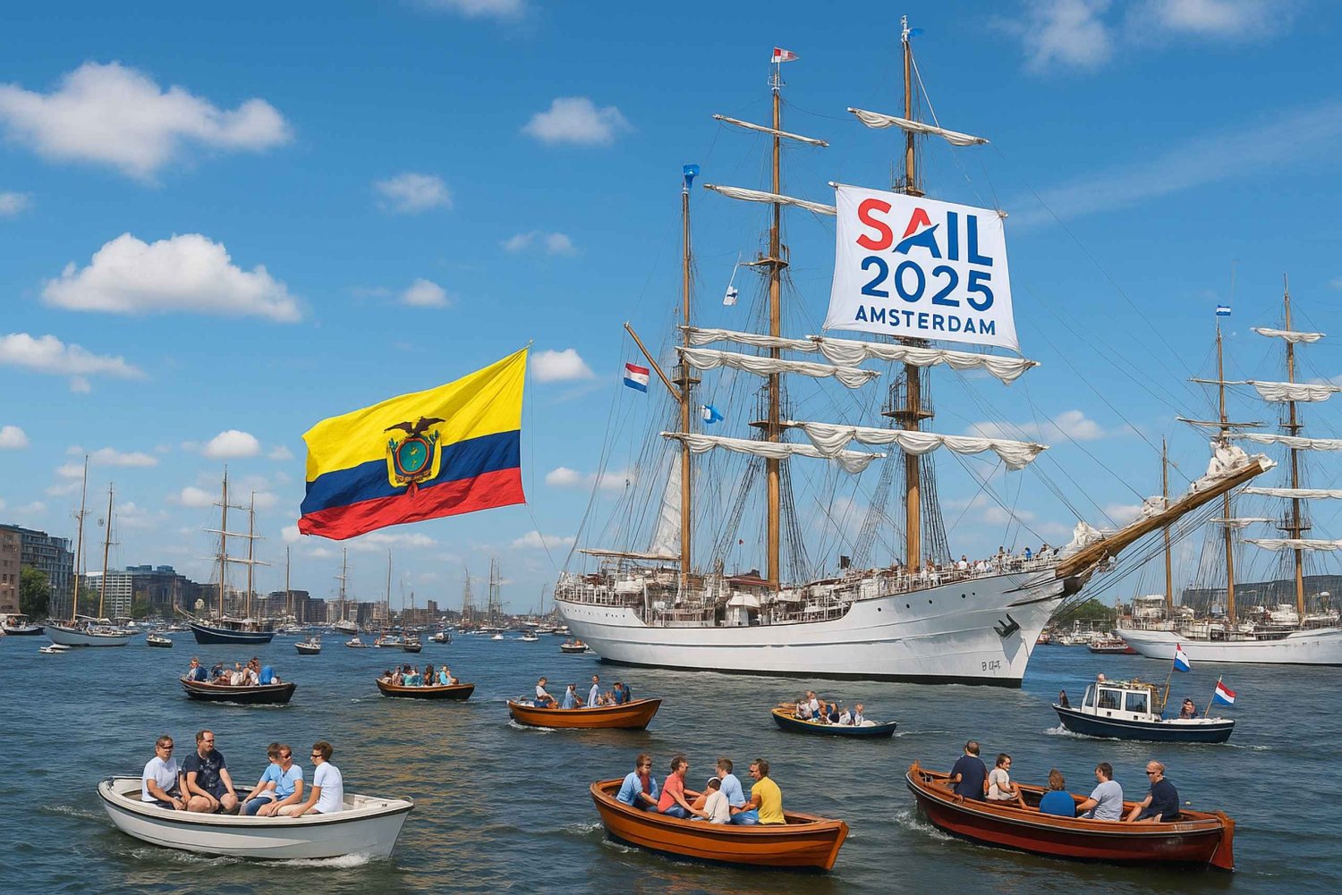 Amesterdão: Cruzeiro de luxo em barco aberto com tudo incluído SAIL 2025