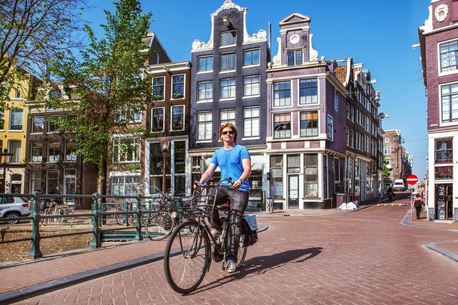 Amsterdam:: Sykkelutleie med gratis app for selvguidet tur