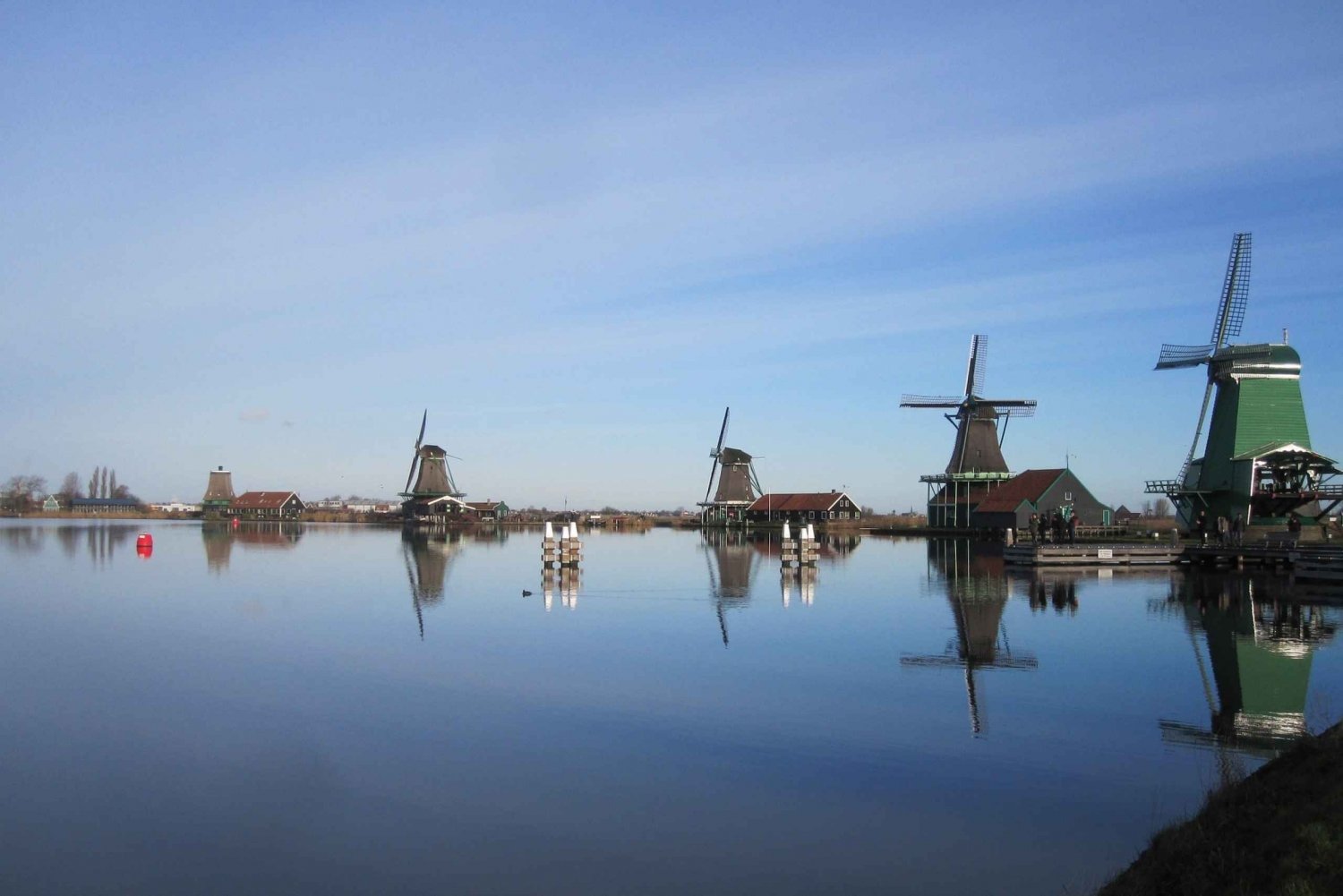Amsterdam: Bootsfahrt zum Windmühlendorf in der Zaanse Schans